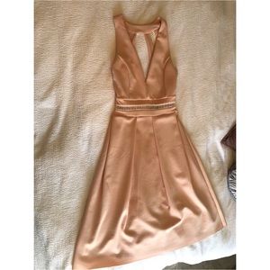 Asos nude open back dress